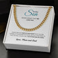 To Our Son, Cuban Link Chain Necklace, Christmas and Birthday Gift for Son - Zensassy