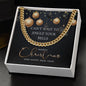Funny Christmas Message Card Cuban Link Chain Necklace For Men, Funny Christmas Gift For Him, Holiday Present - Zensassy