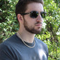 To My Grandson Cuban Chain Necklace, Christmas and Birthday Gift For Grandson - Zensassy