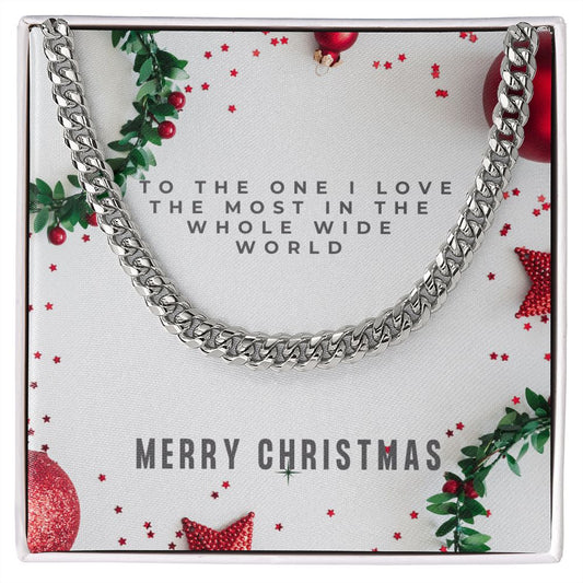 Christmas Gift For Him, Cuban Link Chain Necklace For Husband, Boyfriend and Partner - Zensassy