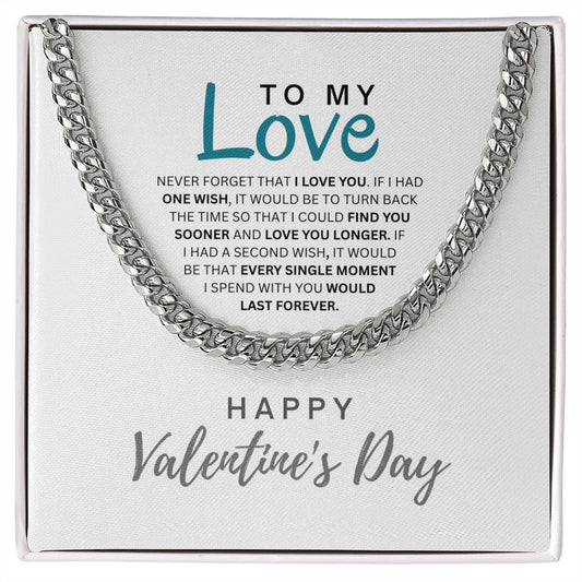 Valentine's Day Gift For Him Cuban Chain Necklace - Zensassy