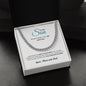 To Our Son, Cuban Link Chain Necklace, Christmas and Birthday Gift for Son - Zensassy