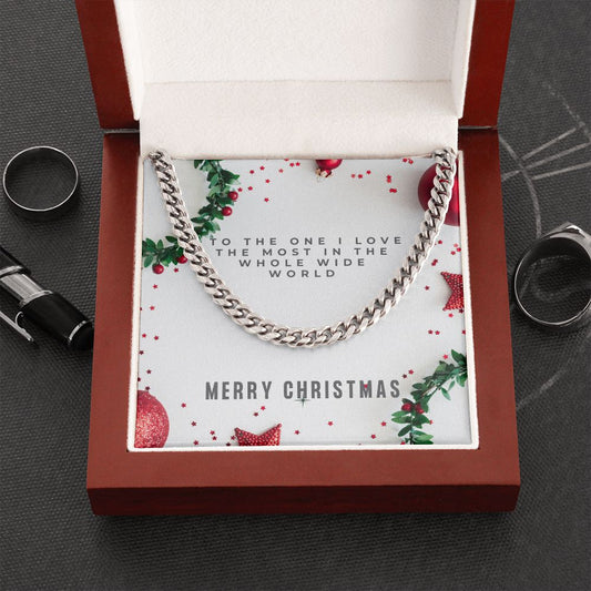 Christmas Gift For Him, Cuban Link Chain Necklace For Husband, Boyfriend and Partner - Zensassy