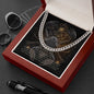 Scorpio Zodiac Sign Birthday Card and Cuban Chain Mens Necklace, Gift For Him - Zensassy