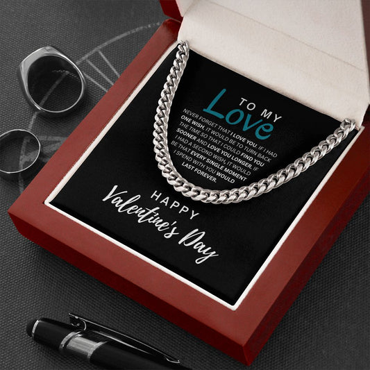 Valentine's Day Gift For Him Cuban Chain Necklace - Zensassy