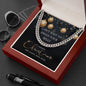Funny Christmas Message Card Cuban Link Chain Necklace For Men, Funny Christmas Gift For Him, Holiday Present - Zensassy