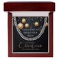 Funny Christmas Message Card Cuban Link Chain Necklace For Men, Funny Christmas Gift For Him, Holiday Present - Zensassy