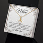 To My Mum, Alluring Beauty Gold Finish, Christmas and Birthday Gift, Mum Necklace - Zensassy