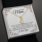 To My Mum, Alluring Beauty Gold Finish, Christmas and Birthday Gift, Mum Necklace - Zensassy