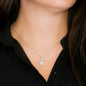 Mothers Christmas and Birthday Gift, Gold Plated Cubic Zirconia Pendant Necklace, Mother's Day Present And Gift Idea, Gift For Mum - Zensassy