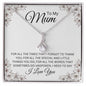 To My Mum, Alluring Beauty Gold Finish, Christmas and Birthday Gift, Mum Necklace - Zensassy