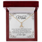 To My Mum, Alluring Beauty Gold Finish, Christmas and Birthday Gift, Mum Necklace - Zensassy