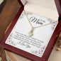 To My Mum, Alluring Beauty Gold Finish, Christmas and Birthday Gift, Mum Necklace - Zensassy
