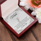 To My Mum, Alluring Beauty Gold Finish, Christmas and Birthday Gift, Mum Necklace - Zensassy