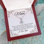 To My Mum, Alluring Beauty Gold Finish, Christmas and Birthday Gift, Mum Necklace - Zensassy