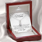 To My Mum, Alluring Beauty Gold Finish, Christmas and Birthday Gift, Mum Necklace - Zensassy