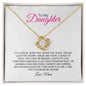 Mum to Daughter Love Knot Necklace, Birthday, Christmas Gift For Daughter - Zensassy