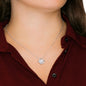 Gift For Mum, Mother's Day, Birthday and Christmas Gift For Mother, Gold Plated CZ Pendant Necklace For Mum - Zensassy