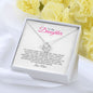 Mum to Daughter Love Knot Necklace, Birthday, Christmas Gift For Daughter - Zensassy