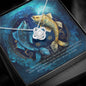 Women's Birthday Gift, Pisces Zodiac Sign, Gold Plated Cubic Zirconia Pendant Necklace