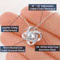 Mum to Daughter Love Knot Necklace, Birthday, Christmas Gift For Daughter - Zensassy