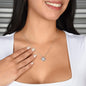 Women's Birthday Gift, Pisces Zodiac Sign, Gold Plated Cubic Zirconia Pendant Necklace