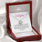 Mum to Daughter Love Knot Necklace, Birthday, Christmas Gift For Daughter - Zensassy