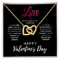 Interlocking Hearts Necklace, Valentine's Day Gift For Her - Zensassy
