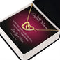 To My Gorgeous Woman Interlocking Heart Necklace - Zensassy