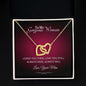 To My Gorgeous Woman Interlocking Heart Necklace - Zensassy