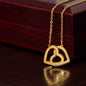 To My Gorgeous Woman Interlocking Heart Necklace - Zensassy