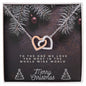To Daughter and Granddaughter Christmas Interlocking Hearts Necklace, Gift for Women - Zensassy
