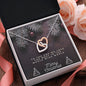 To Daughter and Granddaughter Christmas Interlocking Hearts Necklace, Gift for Women - Zensassy