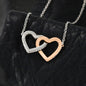 To My Gorgeous Woman Interlocking Heart Necklace - Zensassy