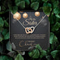 Interlocking Hearts 14K Gold Finish Necklace, Christmas Gift For Sister, Women Necklace - Zensassy