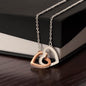 To My Gorgeous Woman Interlocking Heart Necklace - Zensassy