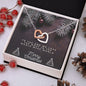 To Daughter and Granddaughter Christmas Interlocking Hearts Necklace, Gift for Women - Zensassy