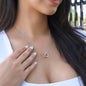 Interlocking Hearts Necklace, Valentine's Day Gift For Her - Zensassy