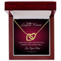 To My Gorgeous Woman Interlocking Heart Necklace - Zensassy