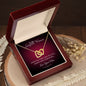 To My Gorgeous Woman Interlocking Heart Necklace - Zensassy