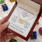 To My Soulmate, Interlocking Hearts Women`s Pendant Necklace,Christmas and Birthday Gift For Wife,Girlfriend And Partner - Zensassy