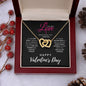 Interlocking Hearts Necklace, Valentine's Day Gift For Her - Zensassy