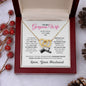 To My Wife Message Card Jewerly Gift, Gold Plated Interlocking Hearts Pendant Necklace For Wife, Gift For Her - Zensassy