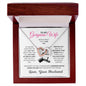 To My Wife Message Card Jewerly Gift, Gold Plated Interlocking Hearts Pendant Necklace For Wife, Gift For Her - Zensassy