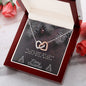 To Daughter and Granddaughter Christmas Interlocking Hearts Necklace, Gift for Women - Zensassy