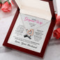 To My Wife Message Card Jewerly Gift, Gold Plated Interlocking Hearts Pendant Necklace For Wife, Gift For Her - Zensassy
