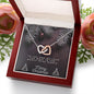 To Daughter and Granddaughter Christmas Interlocking Hearts Necklace, Gift for Women - Zensassy