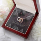 To Daughter and Granddaughter Christmas Interlocking Hearts Necklace, Gift for Women - Zensassy