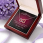 To My Gorgeous Woman Interlocking Heart Necklace - Zensassy