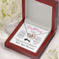 To My Wife Message Card Jewerly Gift, Gold Plated Interlocking Hearts Pendant Necklace For Wife, Gift For Her - Zensassy